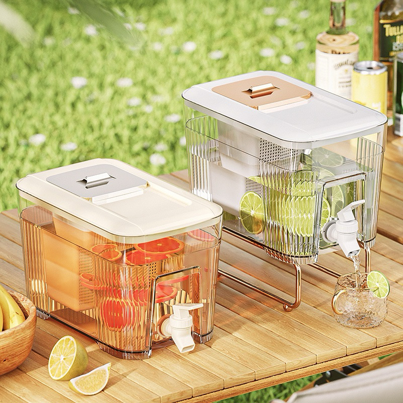 Tempat Air Minum 6L Dispenser Air Tempat Minuman Kulkas Dispenser Air Dingin tempat Infused Water