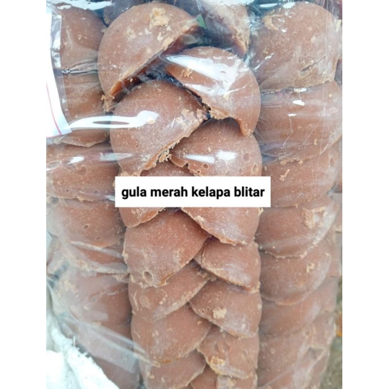 

gula merah nira kelapa, palm sugar organik tanpa campuran dan obat pengawet khas blitar 1 kg
