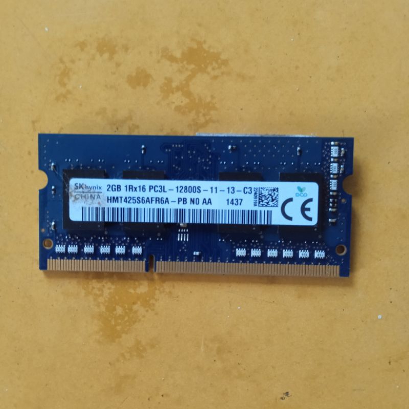 Ram laptop notebook ddr3l 2gb 12800