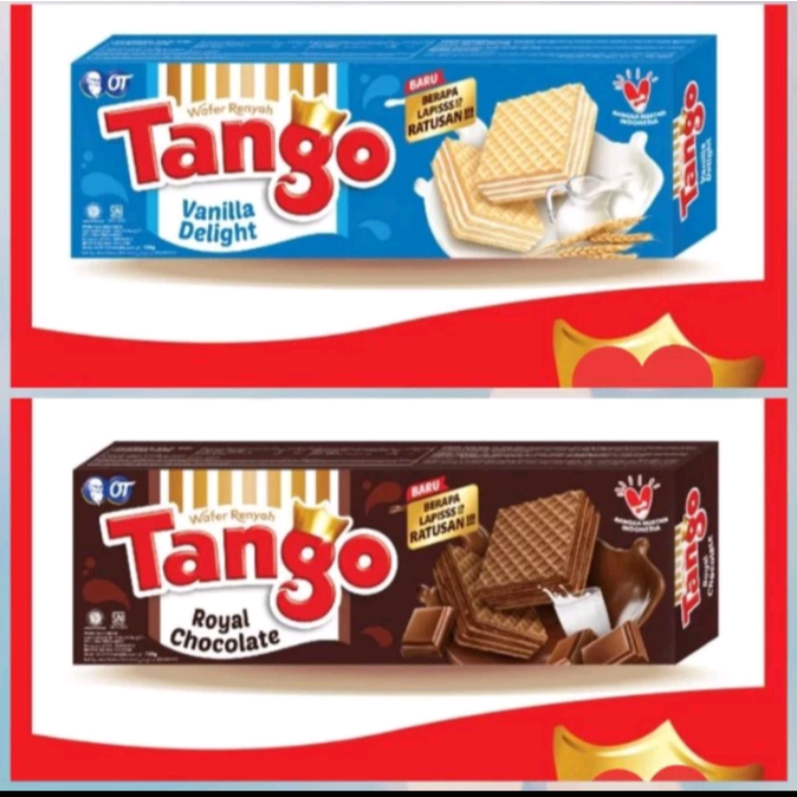 

wafer renyah tango 133gr sn coklat vanila