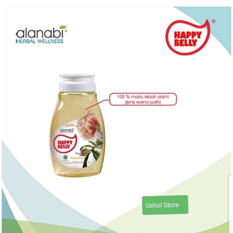 

Madu herbal Alanabi happy belly pure white honey ( Rebalance) madu 300 gram