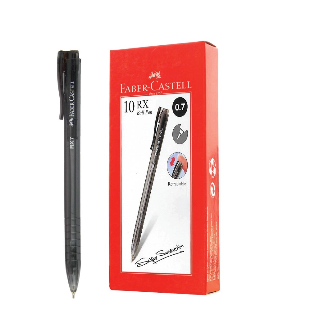 

Ballpoint FaberCastell RX 7 mm tinta hitamBox isi 1 pcs d V3N3