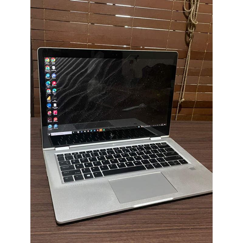 laptop HP elitbook x360 Ram 16 SSD 512 intel core i7 preloved bekas