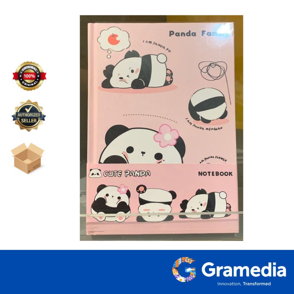 

Gramedia Surabaya - KAKO CUTE PANDA HC NOTEBOOK A5 PINK