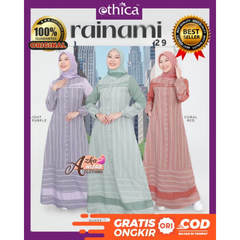 GAMIS ETHICA RAINAMI 29 ETHICA ORIGINAL / BAJU GAMIS TERBARU 2024 / GAMIS SIMPLE ELEGAN / GAMIS MODE