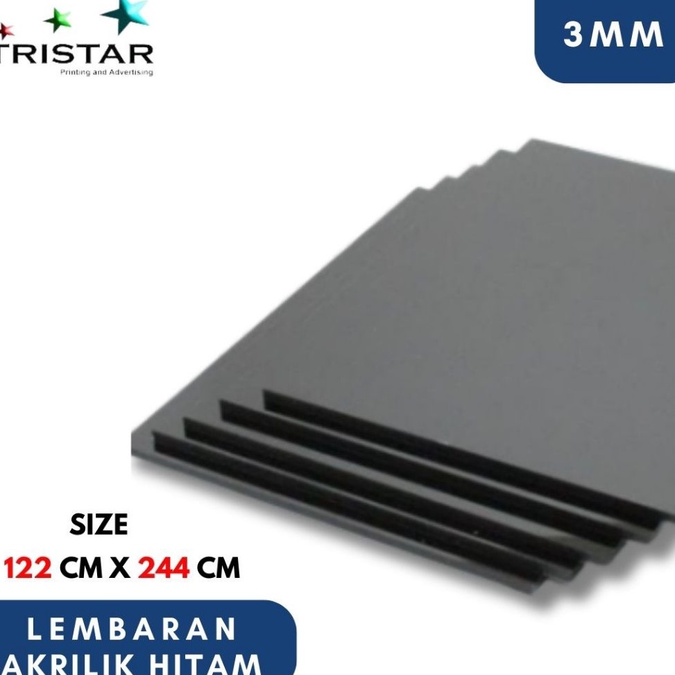 

AkrilikAcrylicHitam Solid 3mm Star Royal Ukuran 122cmx244cm h V3P5