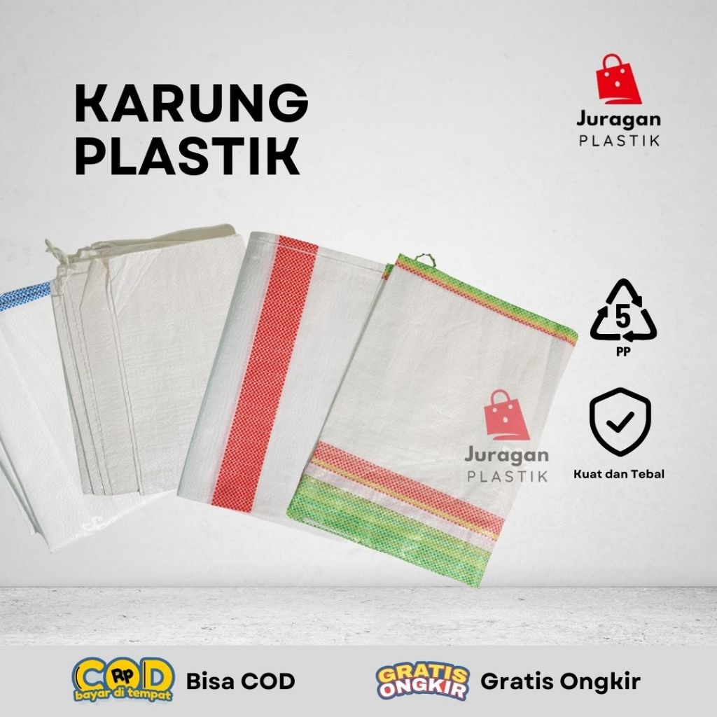 1 Lbr - Karung Plastik Baru / Karung Plastik | Karung Packing Paket | Karung Anyam Plastik | Karung 