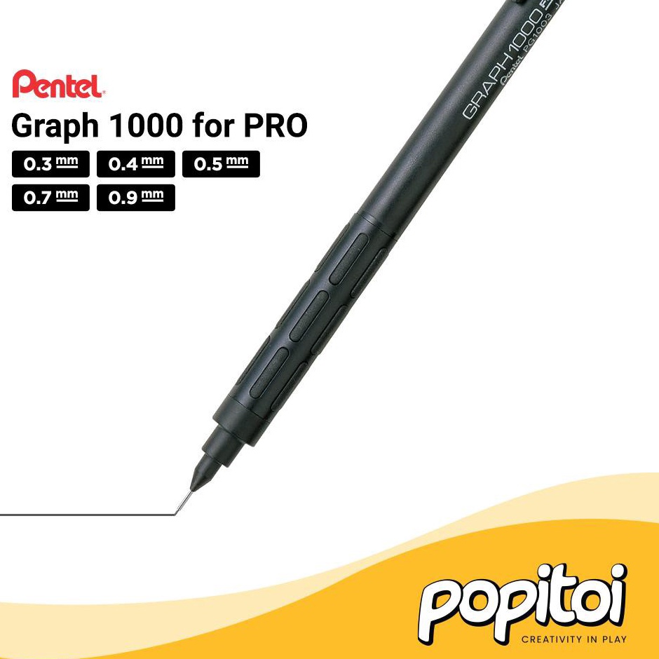 

Pentel Graph 1 for PRO Mechanical Pencil Pensil Mekanik 3 4 5 7 9 mm c A6L3