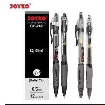 

Pulpen Joyko GP-265 Q Gel Hitam 1pack isi (12pcs)