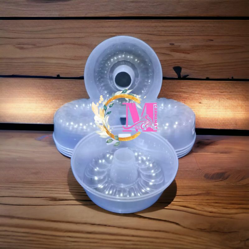 Cetakan Puding Plastik Loyang Agar Agar/lotus plastik bening