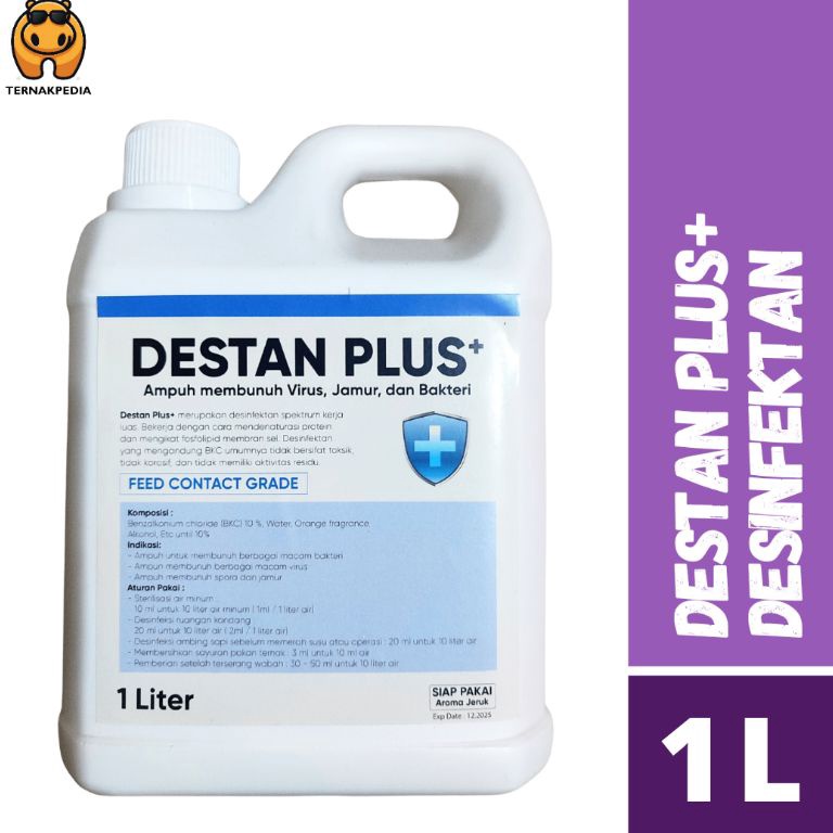 KODE S66N Desinfektan Kandang 1 Liter  Destan Plus 1 L  Desinfektan BKC 1 Aroma Jeruk  Desinfektan A