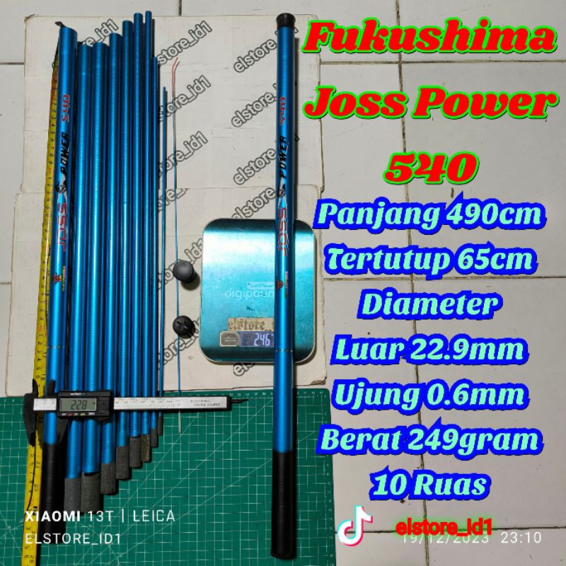 Joran Tegek 540 Fukushima Mandarin dan Joss power