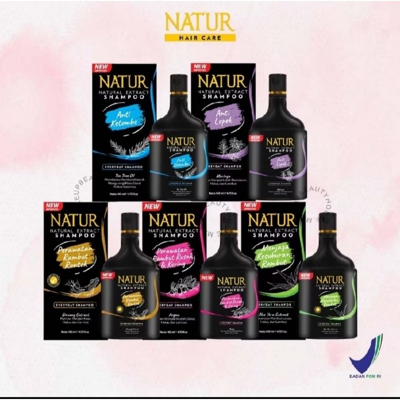 NATUR ALL VARIAN shampo - hair tonic - conditioner Aloe Vera / Olive Oil / Ginseng Extract Vitamin E