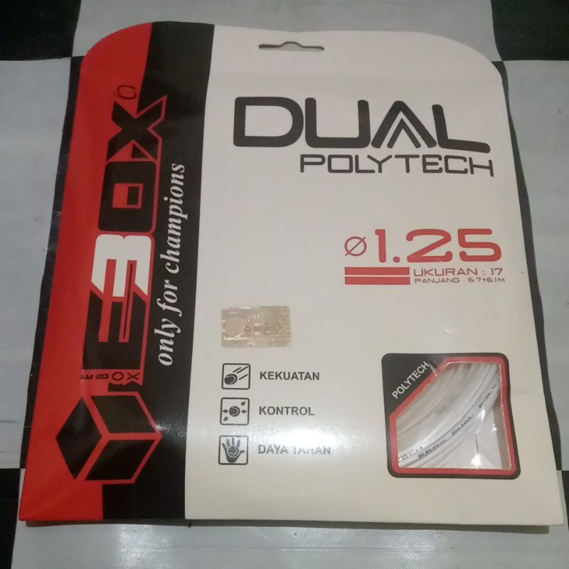 senar raket tenis ebox dual polytech
