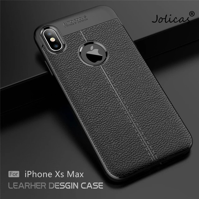IPHONE X XS XR XS MAX CASE AUTOFOCUS CARBON KULIT LEATHER CASE