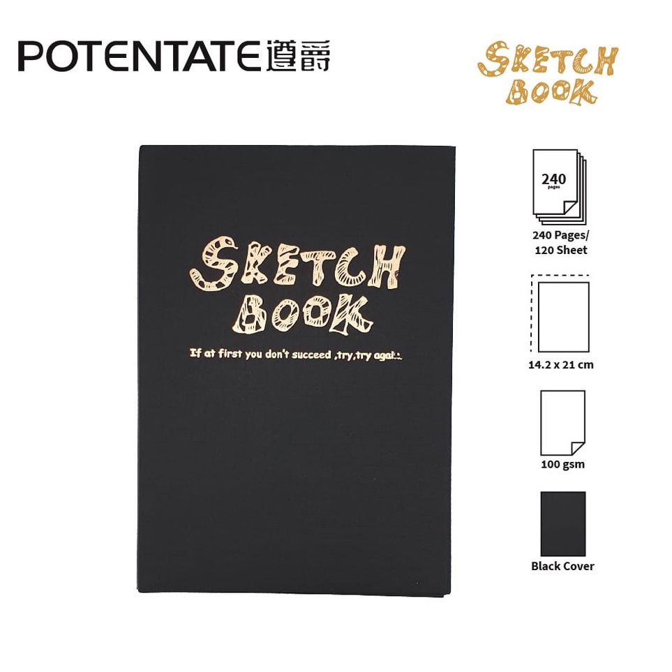 

potentate scetchbook a6 a5 a4 1 gsm 11 lembar 22 lembar o O1R2