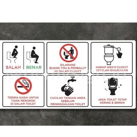 

SIGN AKRILIK TATA CARA PENGGUNAAN TOILET p H2J5