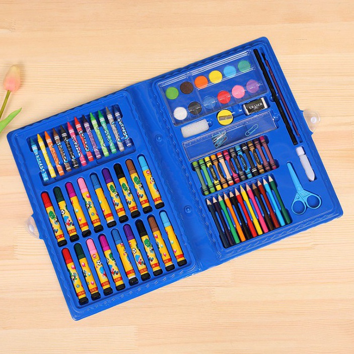 

MOLAMOLA Crayon Set Isi 86 Pensil Warna Cat Air Alat Lukis Karakter Stationary Color Pencil c C8V8