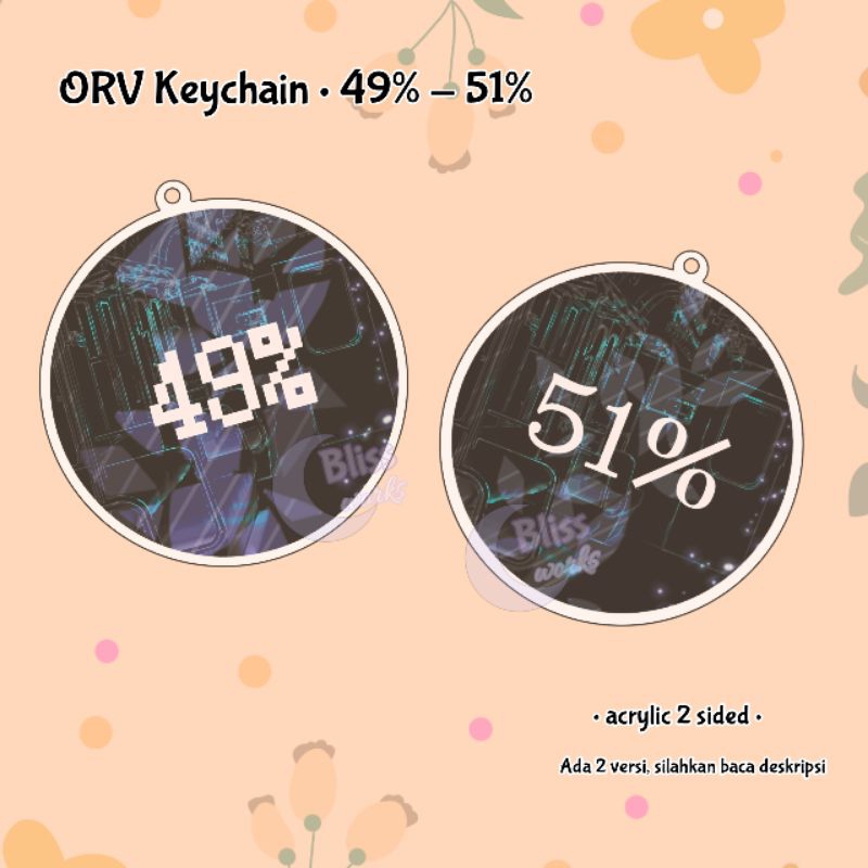 Keyring ORV (Gantungan Kunci Omniscient Reader's Viewpoint) - 49% 51%