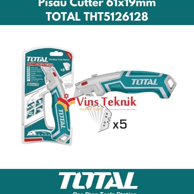 

Pisau Cutter TOTAL Utility Knife THT5126128 m V5J7