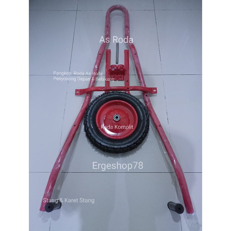 Stang Komplit Dan Roda Komplit Gerobak Pasir Sorong/ Roda Gerobak Sorong