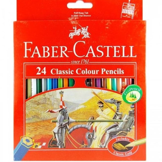 

Pensil Warna Faber Castell 24 Warna Panjang Classic t WE7