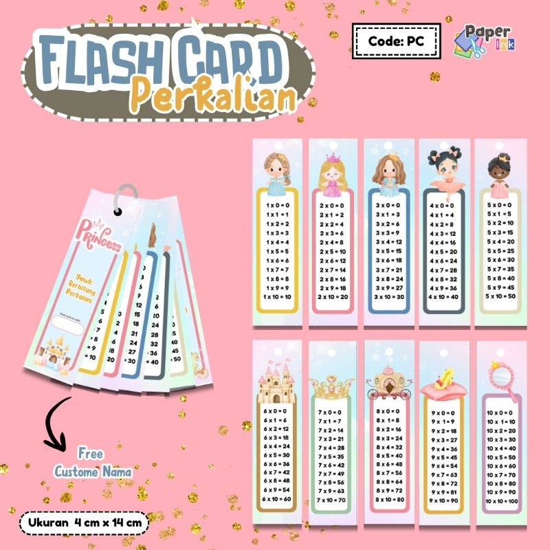 

Flash Card Perkalian, Pembagian, Penambahan, Pengurangan motif Princess (Bahan Premium)