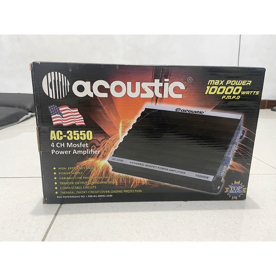 POWER AMPLIFIER MOBIL ACOUSTIC AC-3550 MOSFET 4CHL