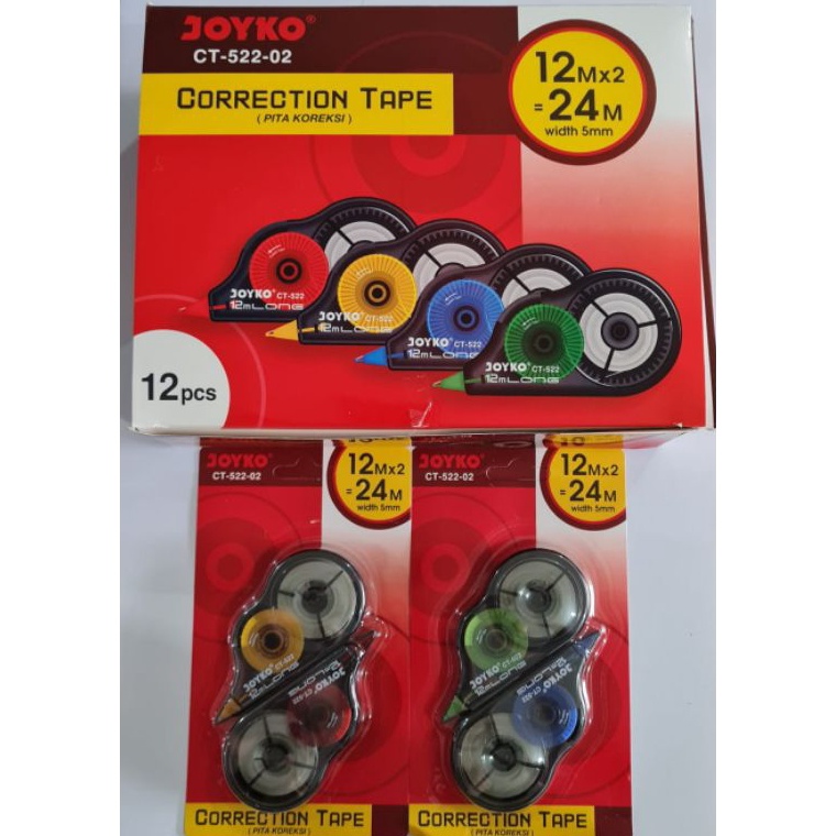 

Tipex Roll Joyko CT522 isi 24 Pcs o X5I7