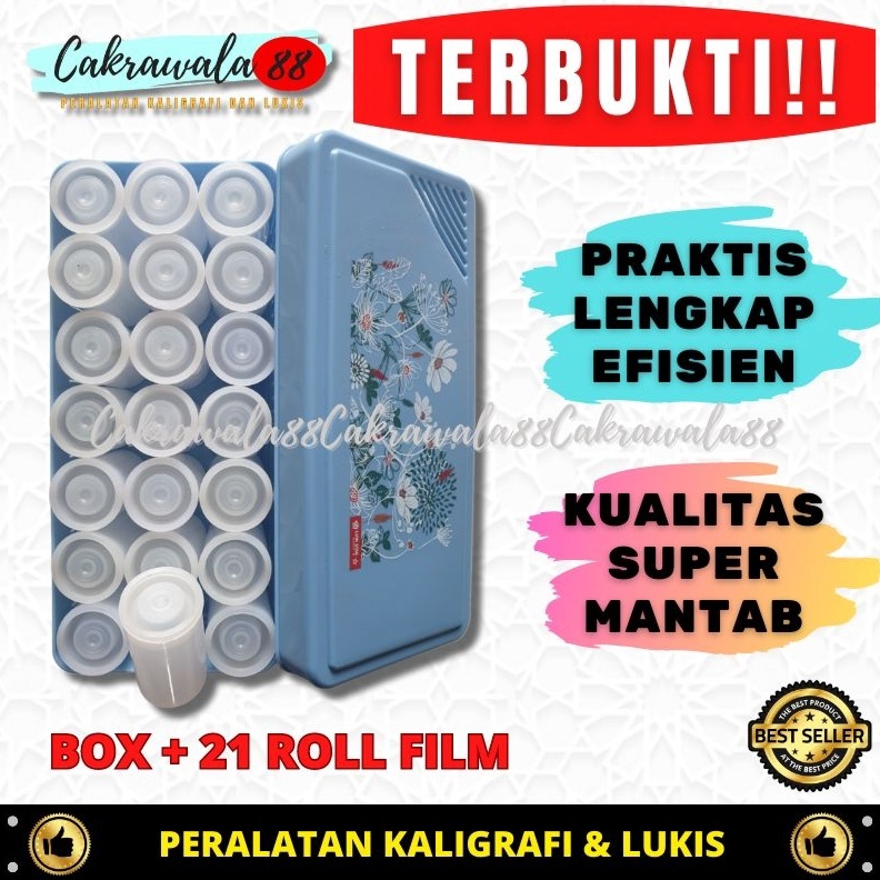 

Box Wadah Cat 21 Roll Film Elastis x O8N4