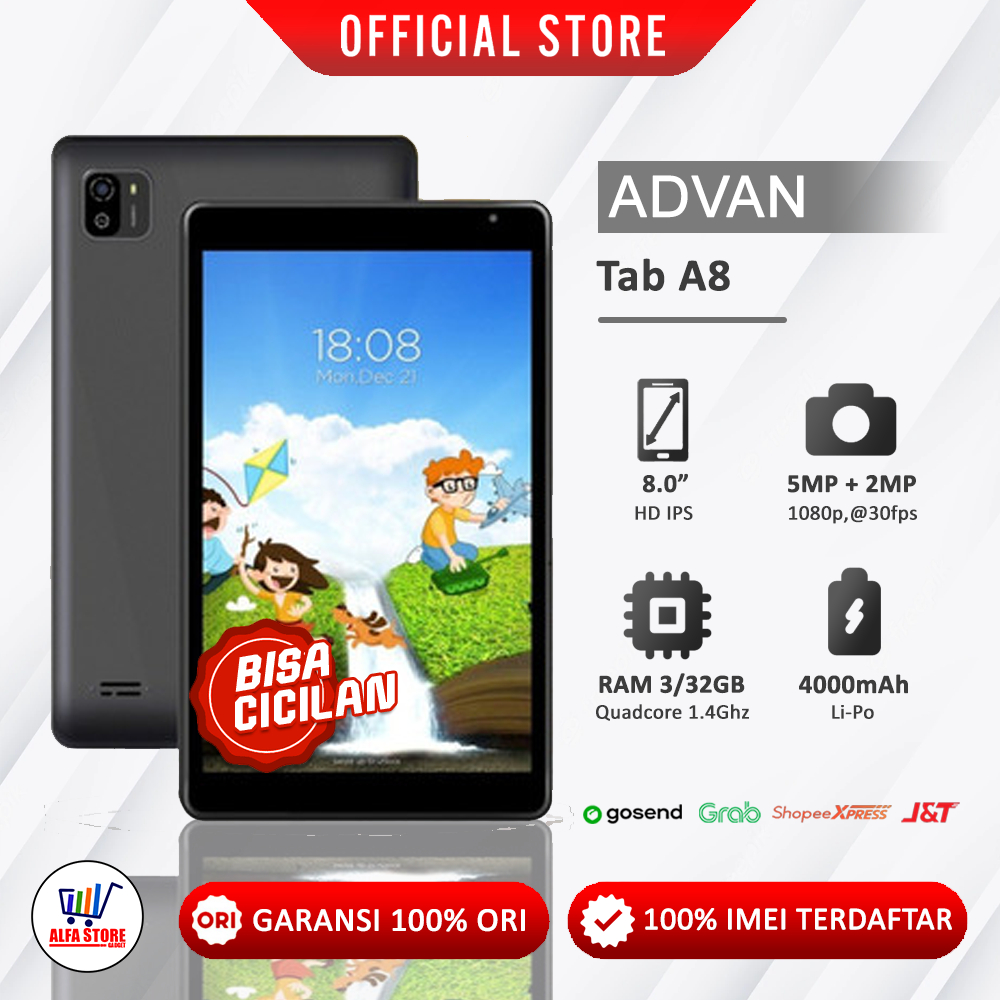 Advan tablet advan tab belajar advan tab xtab ram 4/64Gb advan tab a10 ram 4/6Gb Garansi resmi