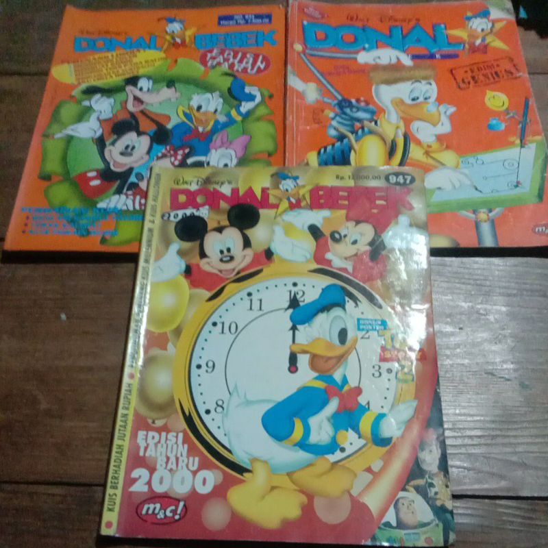 Komik Donal Bebek  THN 2000 an versi baru tebal berwarna