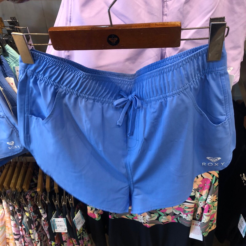 celana renang wanita roxy original roxy wave 2 inch boardshort blue
