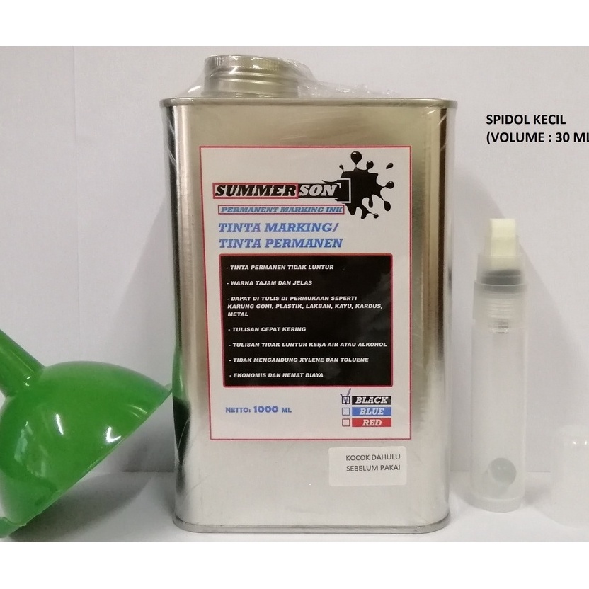 

Tinta spidol permanen permanent refill marking ink Tinta Karung Summerson 1 liter SPIDOL KECIL c W4L5