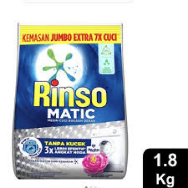 Rinso Matic Bubuk Bukaan depan 900gram