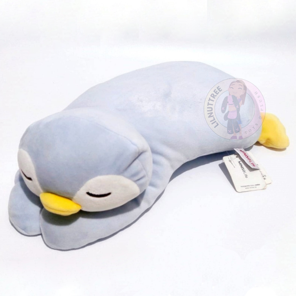 Boneka Penguin MINISO Blue Pinguin MINISO Life Original Plush Doll