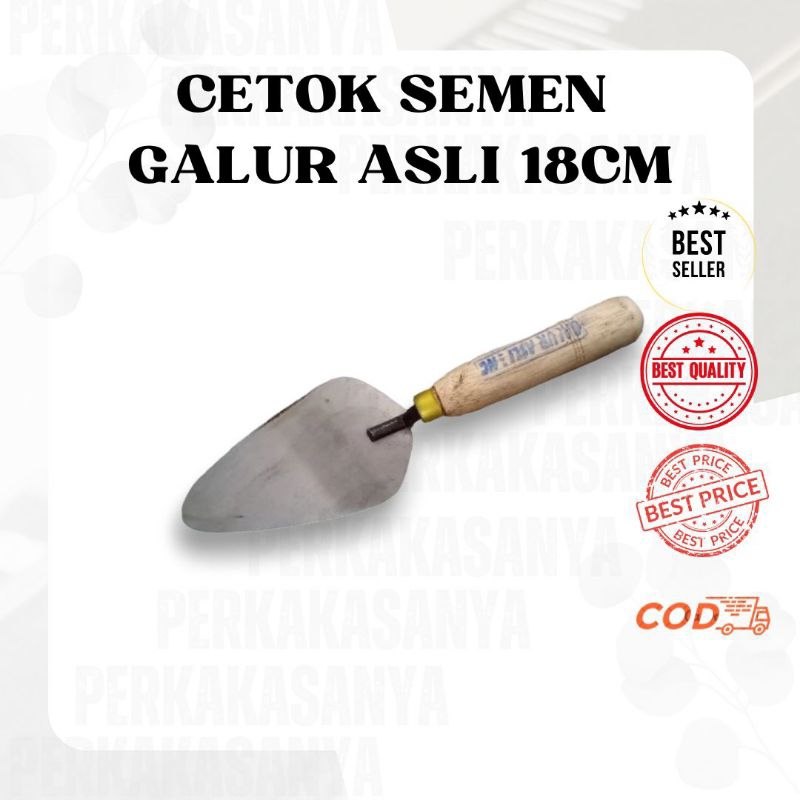 CETOK SEMEN GALUR ASLI UK 18CM / CETOK TUKANG BANGUNAN / CETOK SEMEN MURAH