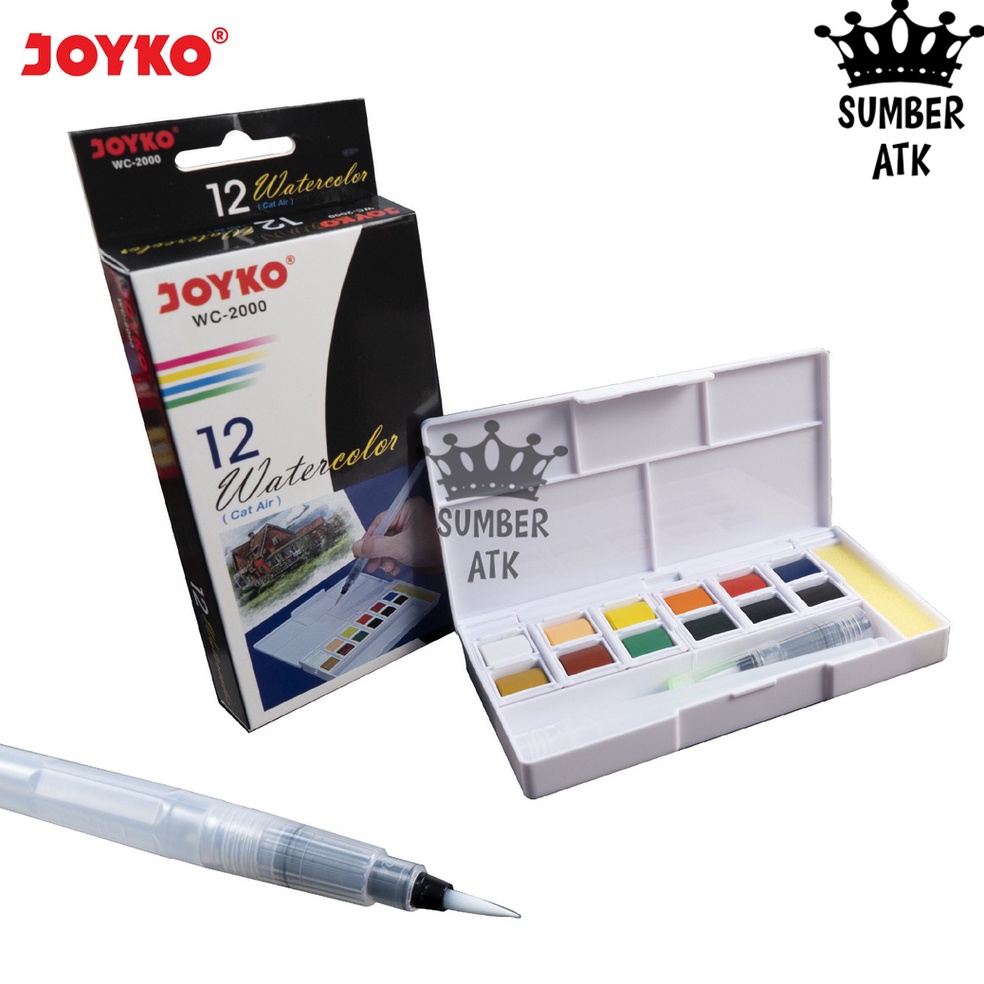 

Watercolor Cat Air Joyko WC2 12 Colors Warna t Z8J8