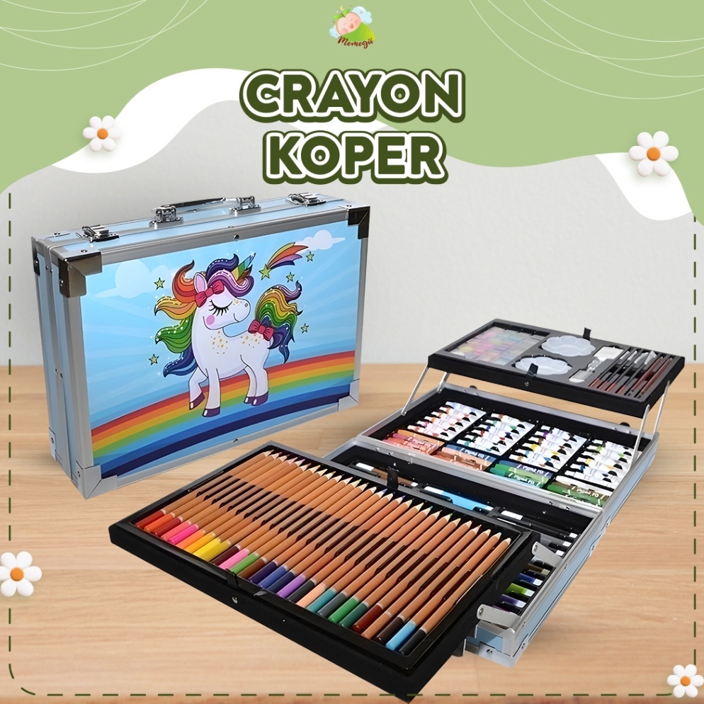 

KODE L86B MOMOGII Krayon Koper Tingkat Set Mewarnai Lengkap Crayon Anak Set