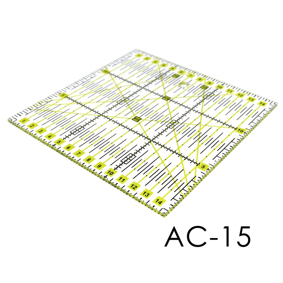 

Freya AC15 Square Quilting Ruler Penggaris Jahit Quilting 15cm x 15cm x TG5