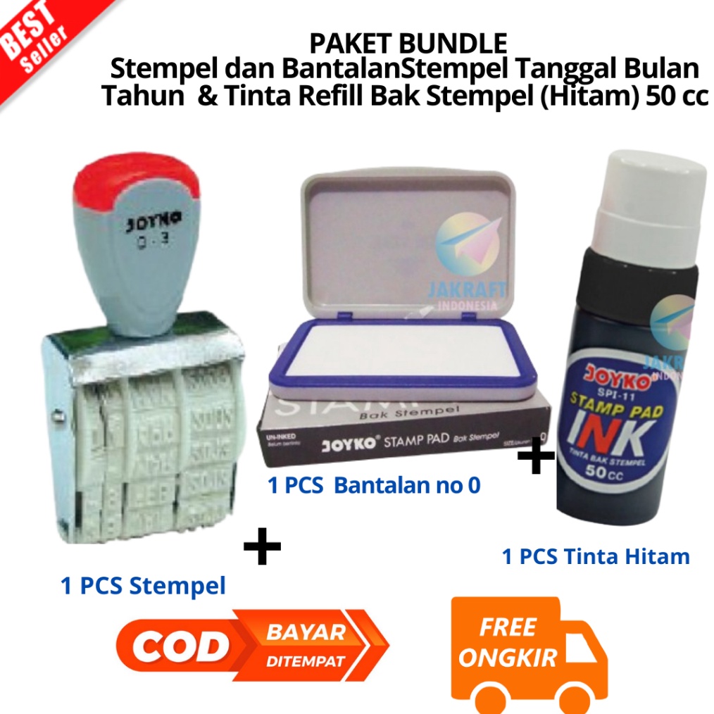 

JIB BAYAR DI TEMPAT PAKET Stempel DAN BANTALAN CETAK Tanggal Bulan Tahun 1 Warna JOYKO Kenko D3 Dater Stamp D3 PCS Tinta Refill Bak Stempel Hitam 5 cc JOYKO SPI13 Stamp Pad Ink PBF y U3R2