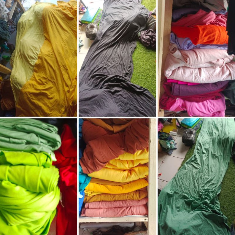 KODE E83W KAIN KATUN COMBED KAOS KILOAN MURAH