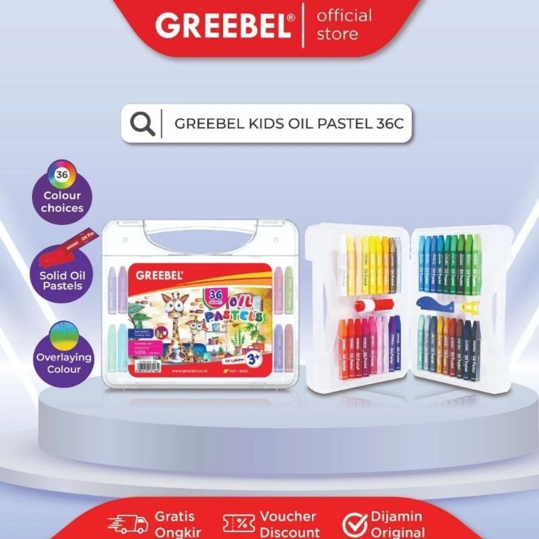 

GREEBEL Crayon 36 Warna Oil Pastel Greebel 36 Warna g G1X7