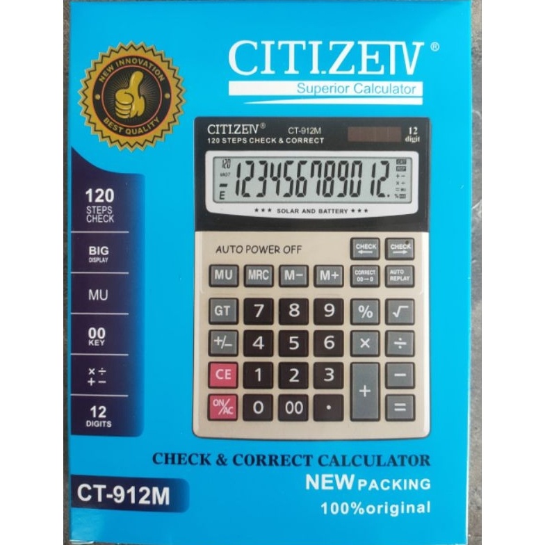 

KALKULATOR CT912M kalkulator 12digit 2POWER n B6K6