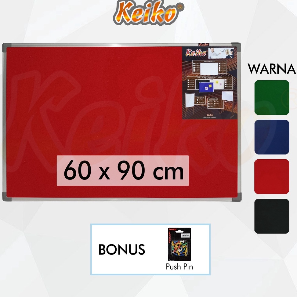 

Softboard Pin Board Cork Board Papan Pengumuman Mading Gantung Bludru Keiko 6 x 9 cm k N7I7