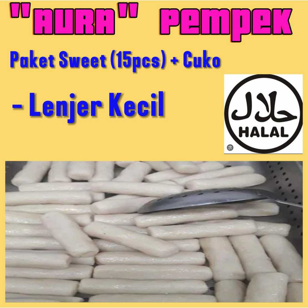 

AURA pempek asli ikan tenggiri paket sweet LENJER KECIL