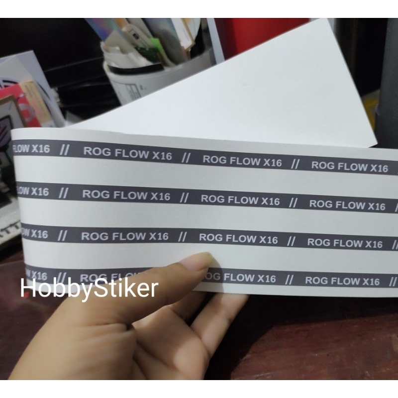 Stiker ROG Flow X16 republic of gamer custom untuk laptop pc
