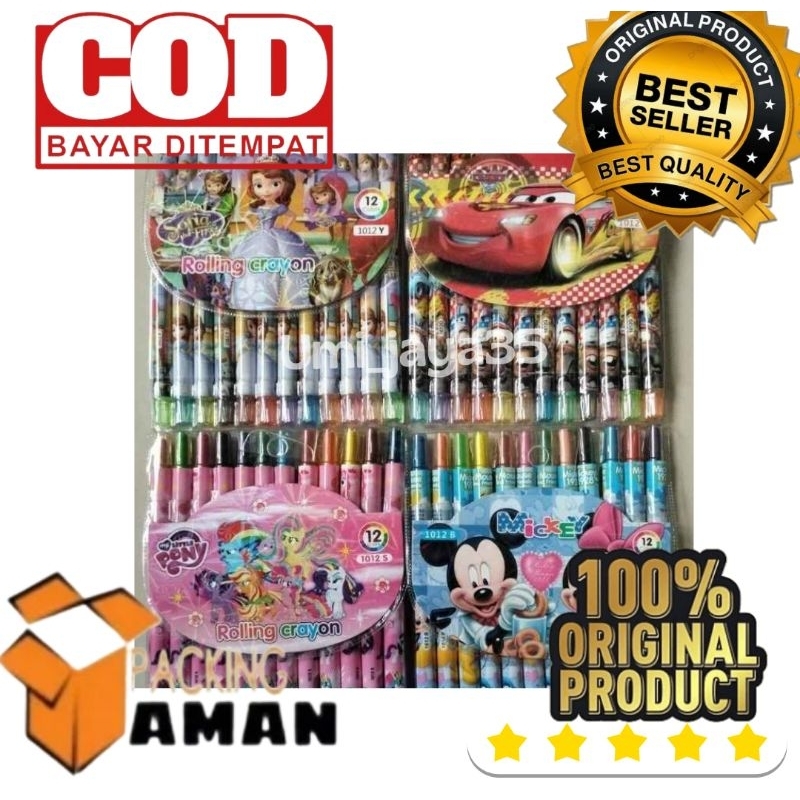 

(BISA COD) PROMO CRAYON PUTER PANJANG KARAKTER CEWE/COWO BANYAK MACAM