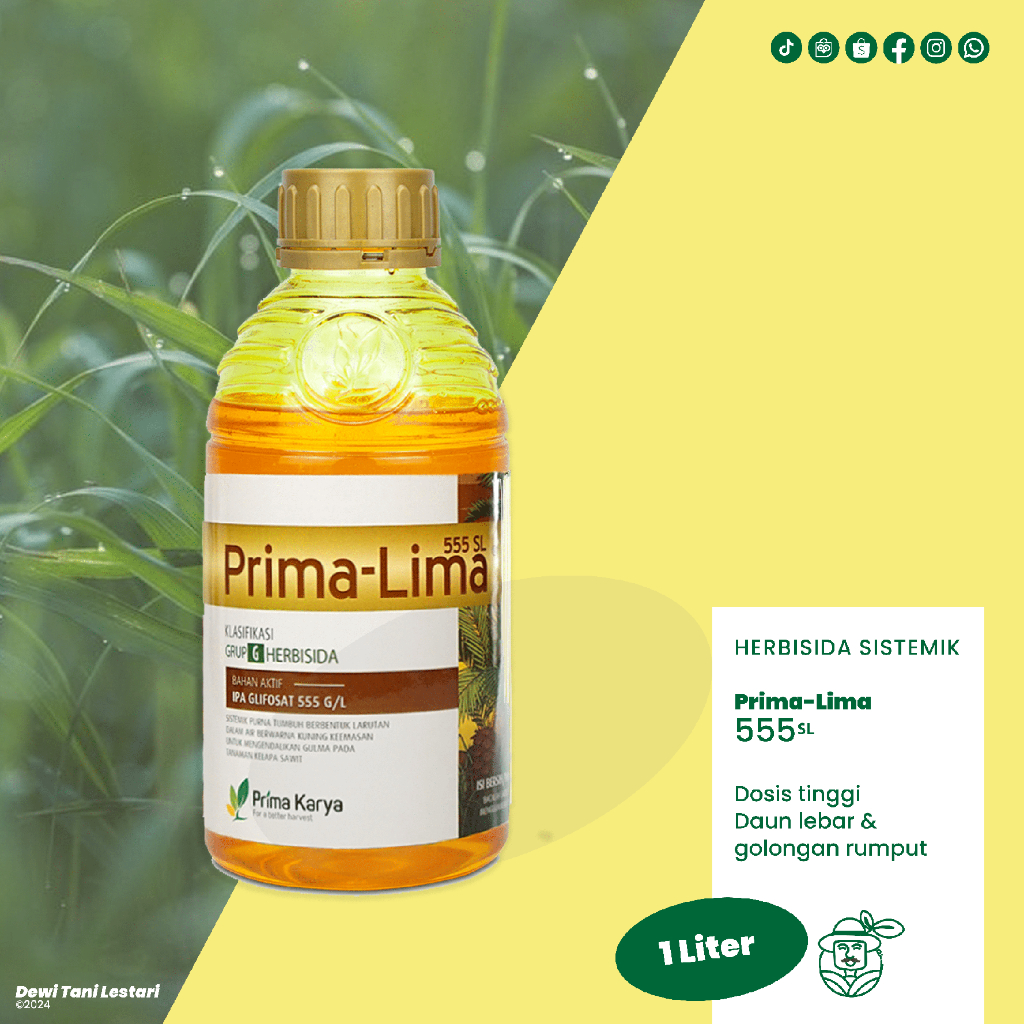 Prima Lima PrimaLima 555 SL Herbisida Sistemik (1 Liter)