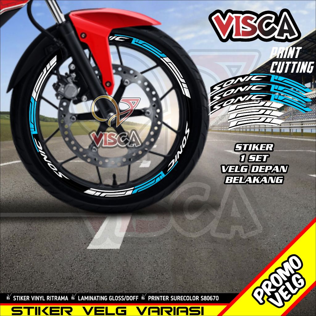 Stiker Velg List Velg Motor Stiker Velg Sonic A01